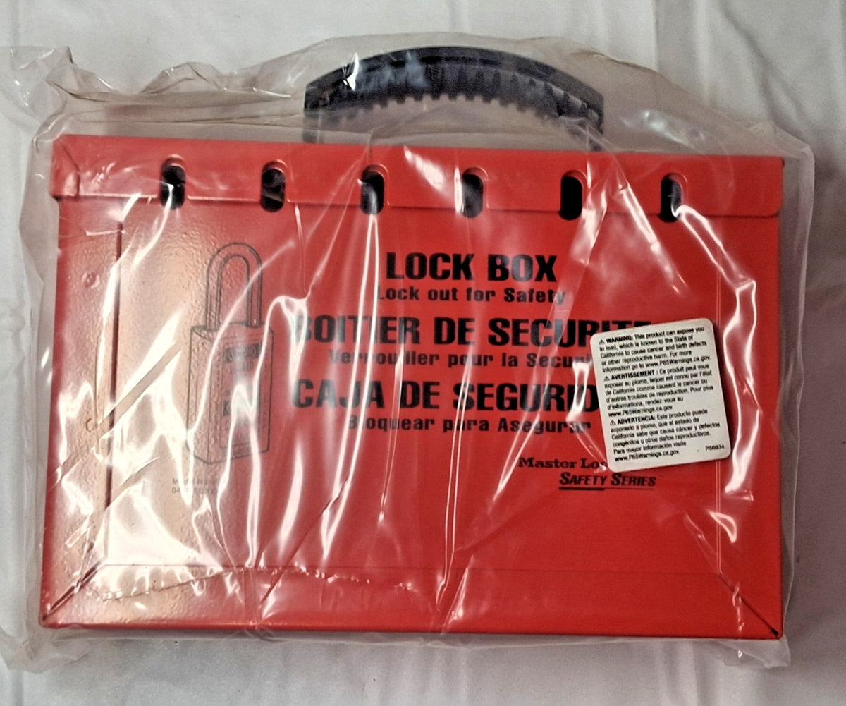 MASTER LOCK Portable Group Lockout Box 3-3/4"D x 9-1/4"W x 6"H  4