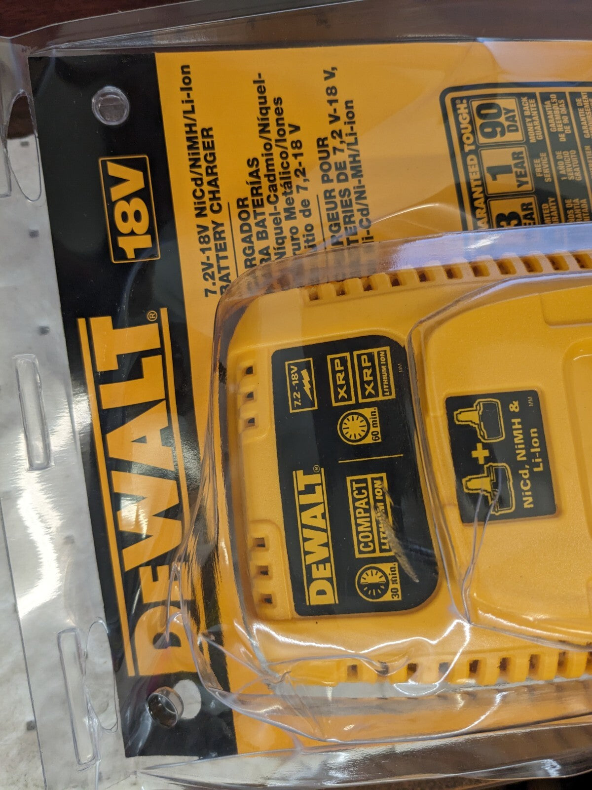 DEWALT Power Tool Charger: 7.2 to 18V, Lithium-ion, NiCd & NiMH DC9310