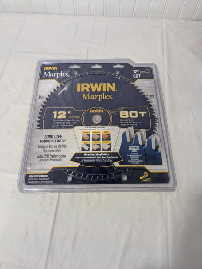 Irwin Marples 12" Circular Saw Blade 80 Carbide Teeth 1807384