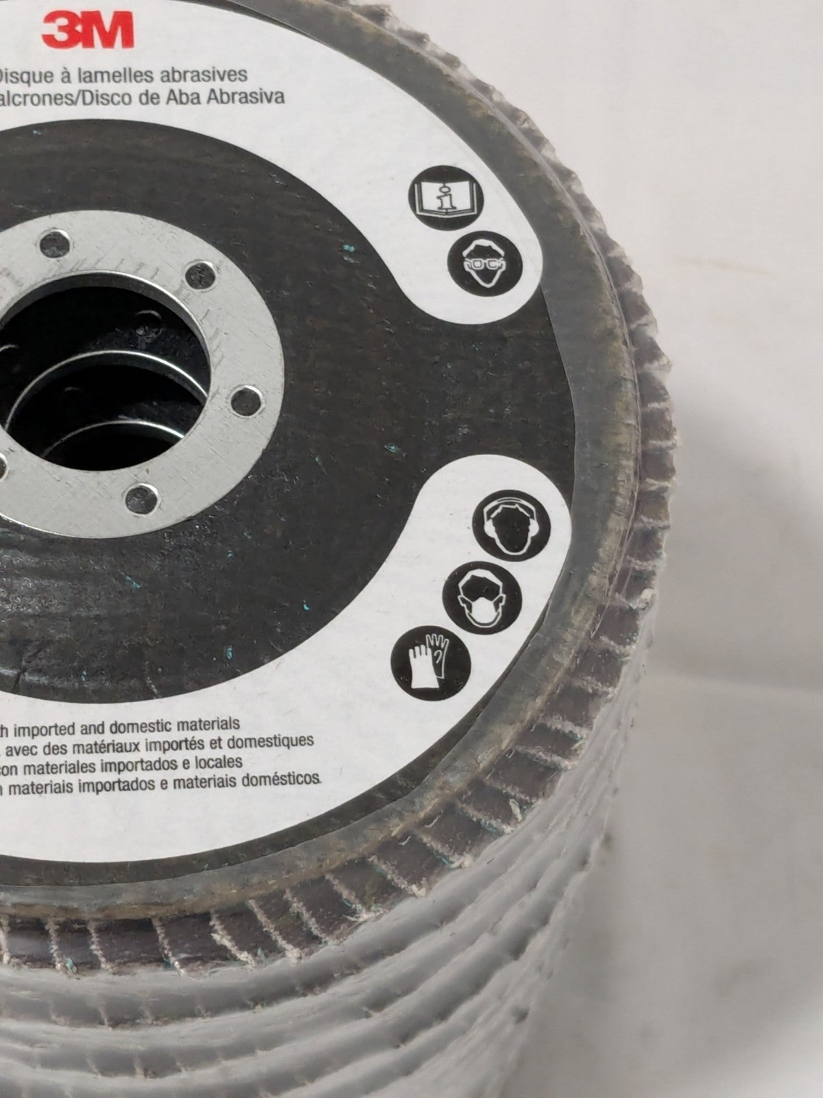 3M Flap Disc: 4-1/2" Dia, 36G, Zirconia Alumina, Type 27 Qty 10 7010308897