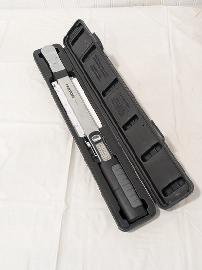 Tekton Beam Torque Wrench: 3/8 in Drive, Square Drive, 18.8000" OAL TRQ62103