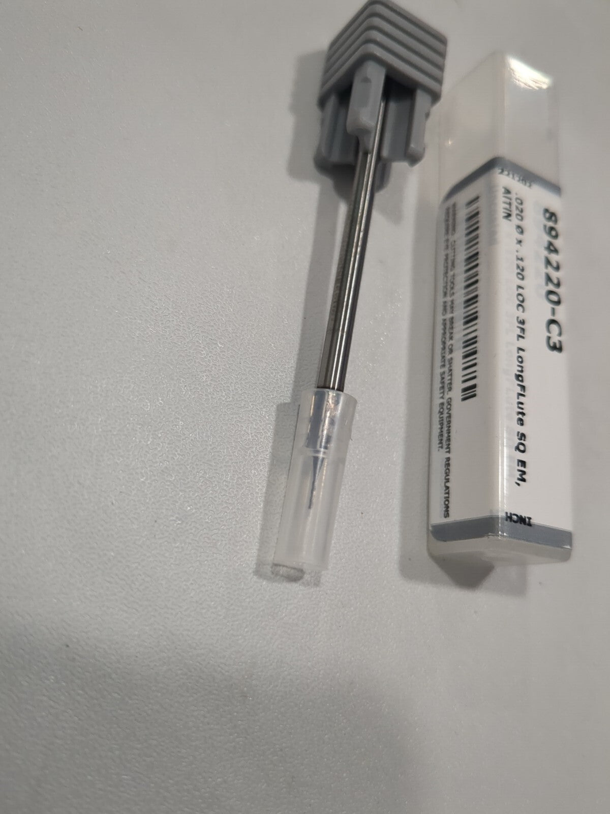 HARVEY TOOL Square End Mill: 0.50 mm Dia, 3 Fl Solid Carbide 894220-C3