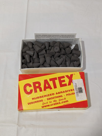 CRATEX Rubberized Point 5/8" Max Diam x 7/8" Long, Taper Qty 100 14 M