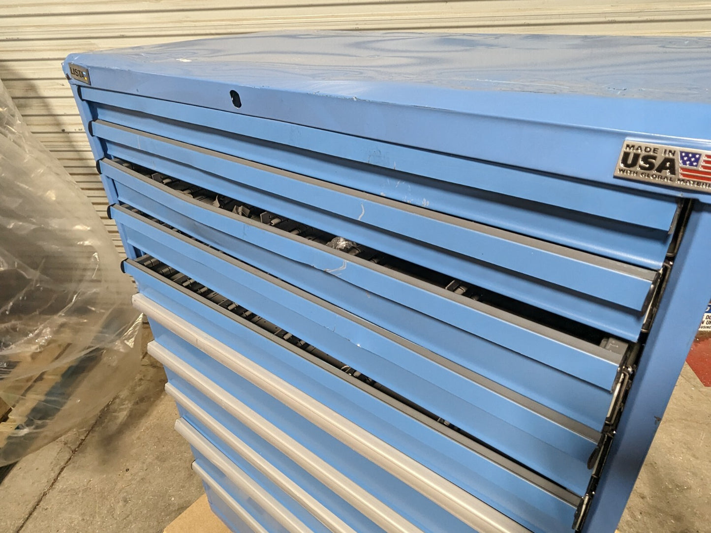 Lista Steel Blue Modular Storage Cabinet 10 Drawer 59 x 40 x 22 Parts / Repair