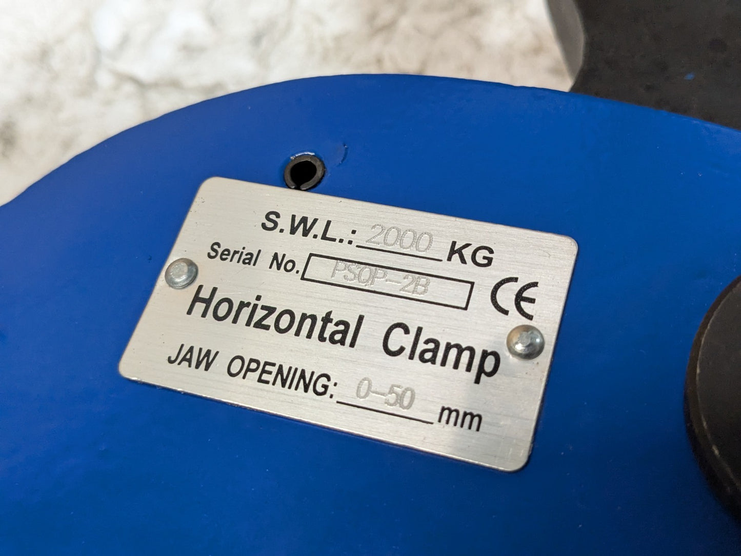 Pro-Source Horizontal Plate Clamp 4400 lb. Capacity 1.77" Max. Grip