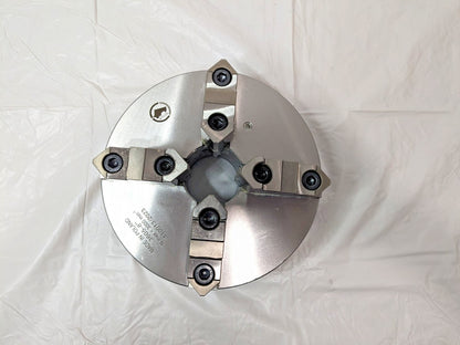 Bison 4 Jaw Self Centering Manual Chuck 8" Diam Plain Back 3605-8" 7-840-0800