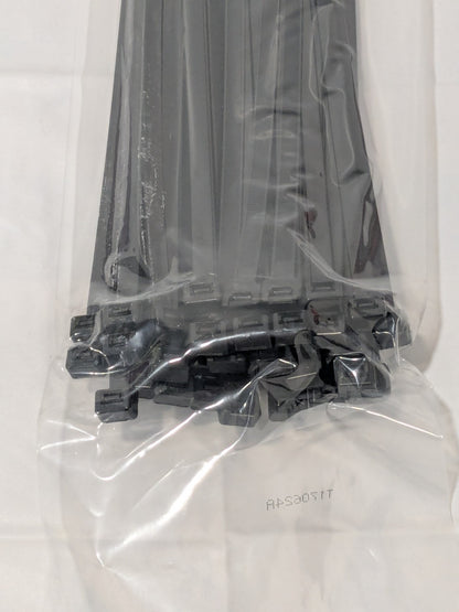 Thomas & Betts Cable Tie: 18" Long, Black, Nylon, 120 lb Pack of 50 L-18-120-0-L