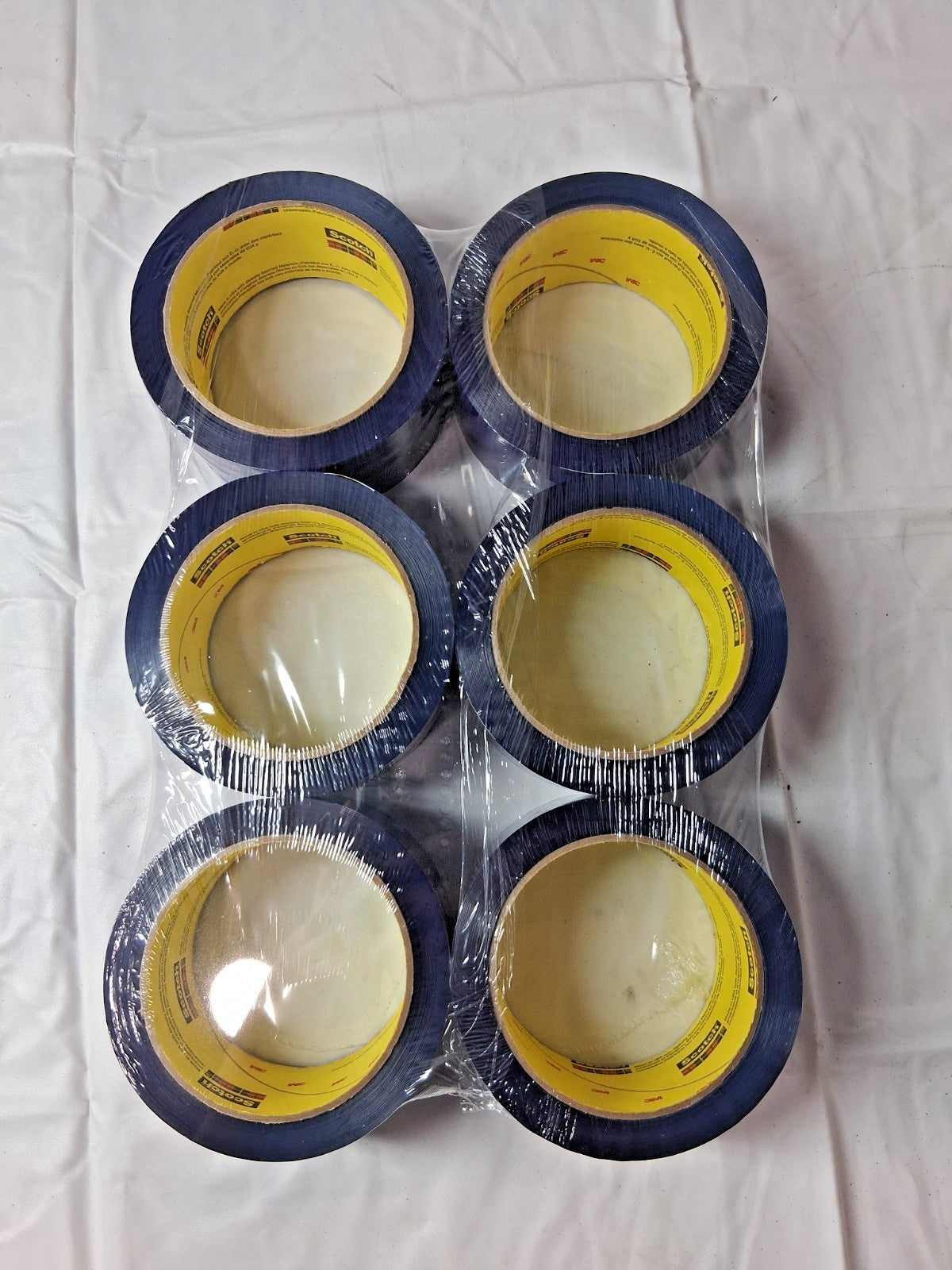 Scotch Rubber Adhesive Blue Packing Tape 6Pk 2" Wide 77630796