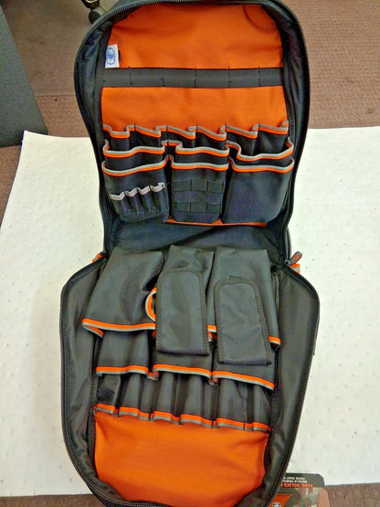 Klein Tools Backpack 39 Pocket 7-1/4" W 14-1/2" Deep 20" High 55421BP-14