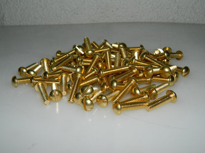 Pro Machine Screw 90Pk Round Head Slot Drive 1/4-20UNC 1" L. Under Head 675