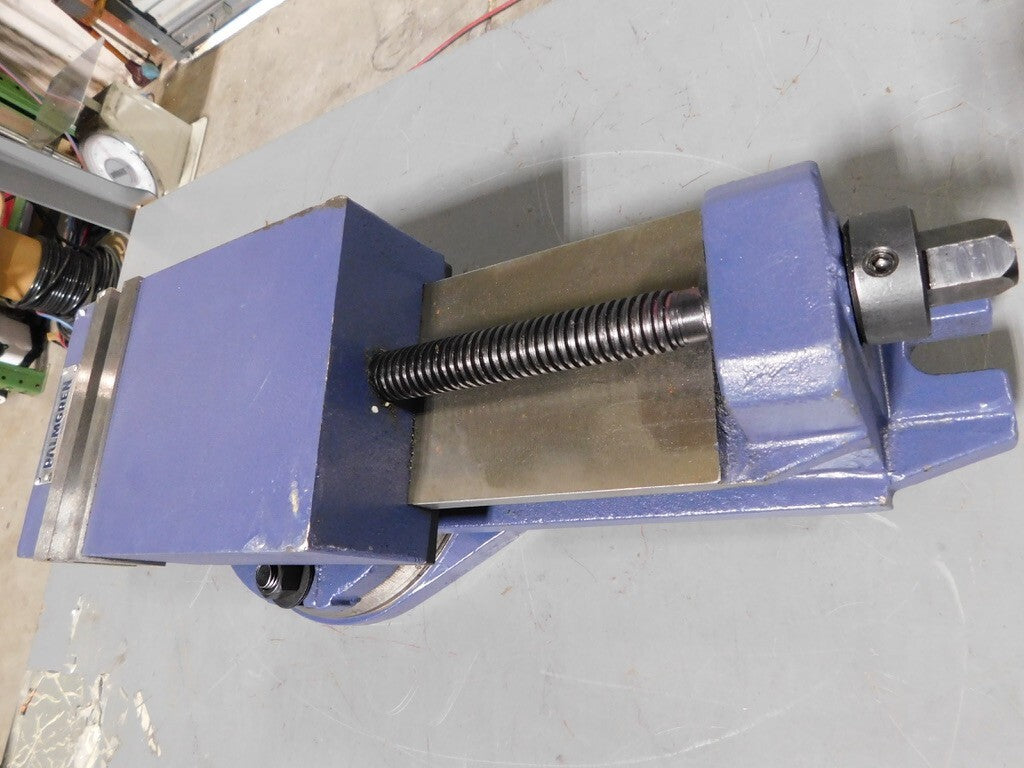 PALMGREN Machine Vise:Swivel 6"Jaw Width 6"Opening INCOMPLETE/DAMAGED 9626603