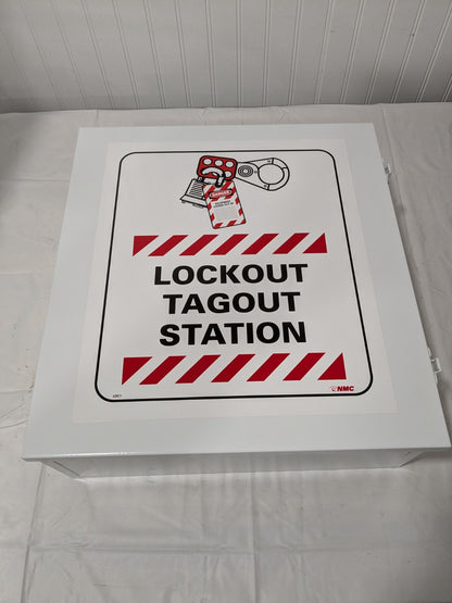 AccuformNMC Empty Steel Lockout Cabinet 15" Wide x 16" High x 5-1/2" Deep LOC