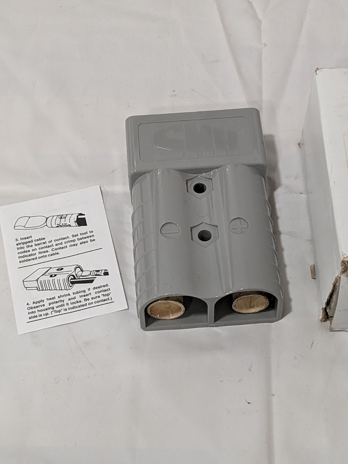 SMH Silver-Plated Copper Battery Connector 2/0 AWG, 600 V, 350 A 61491668