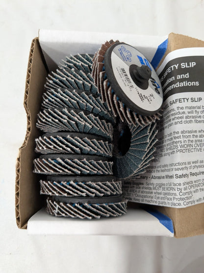 Norton Flap Disc: 2" Dia, 60 Grit, Zirconia Alumina, Flat Qty 10 77696090167