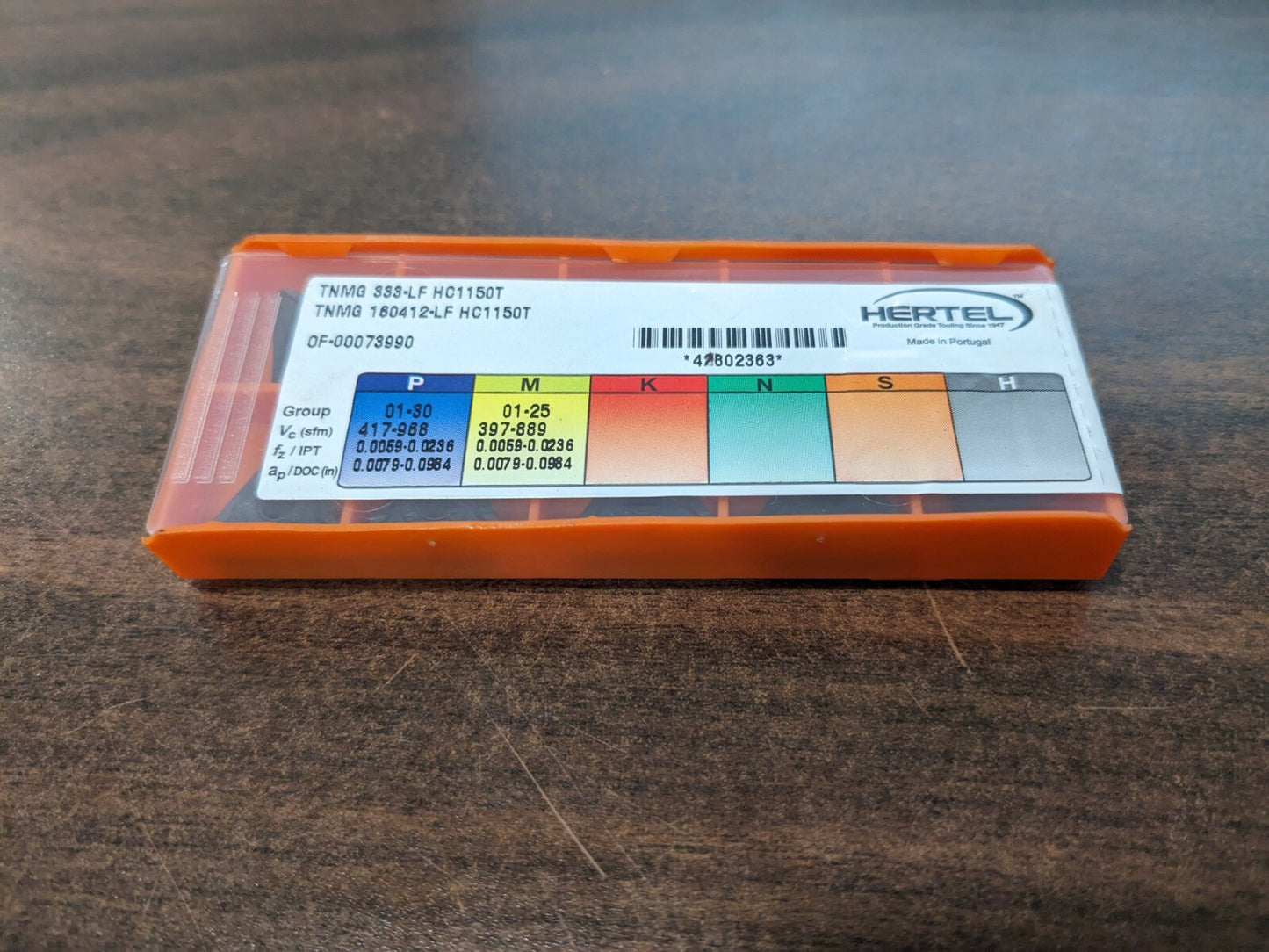 HERTEL Turning Insert 10ct TNMG 333–LF HC1150T, Solid Carbide 1002202