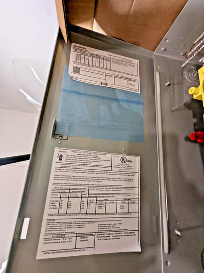 Eaton Heavy Duty Safety Switch 60A 3P 600V Type 1 Indoor Enclosure DH362FGK