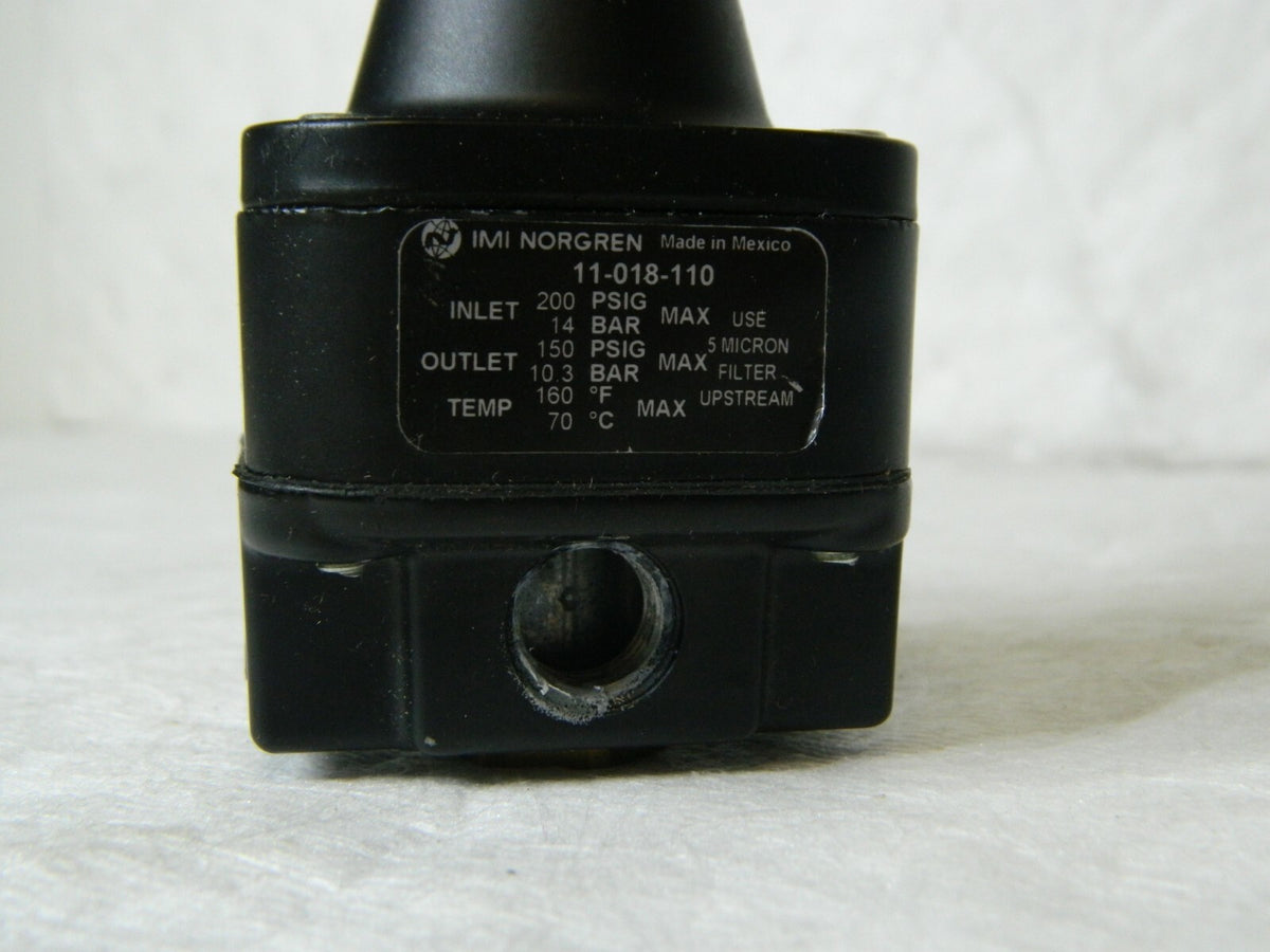 Norgren 1/4 NPT 3 - 150 psi Precision Constant Bleed Zinc Regulator 11-018-110