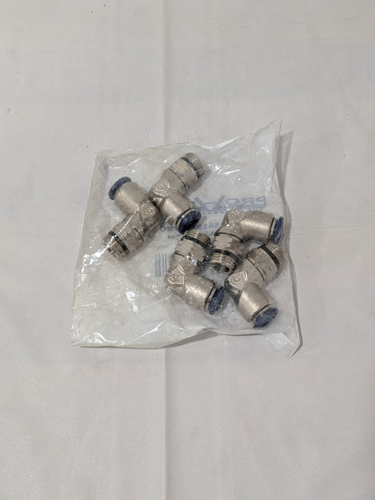 PRO-SOURCE 3/8" Push-to-Connect Tube, Swivel Elbow Pack of 5 2555638365PRO