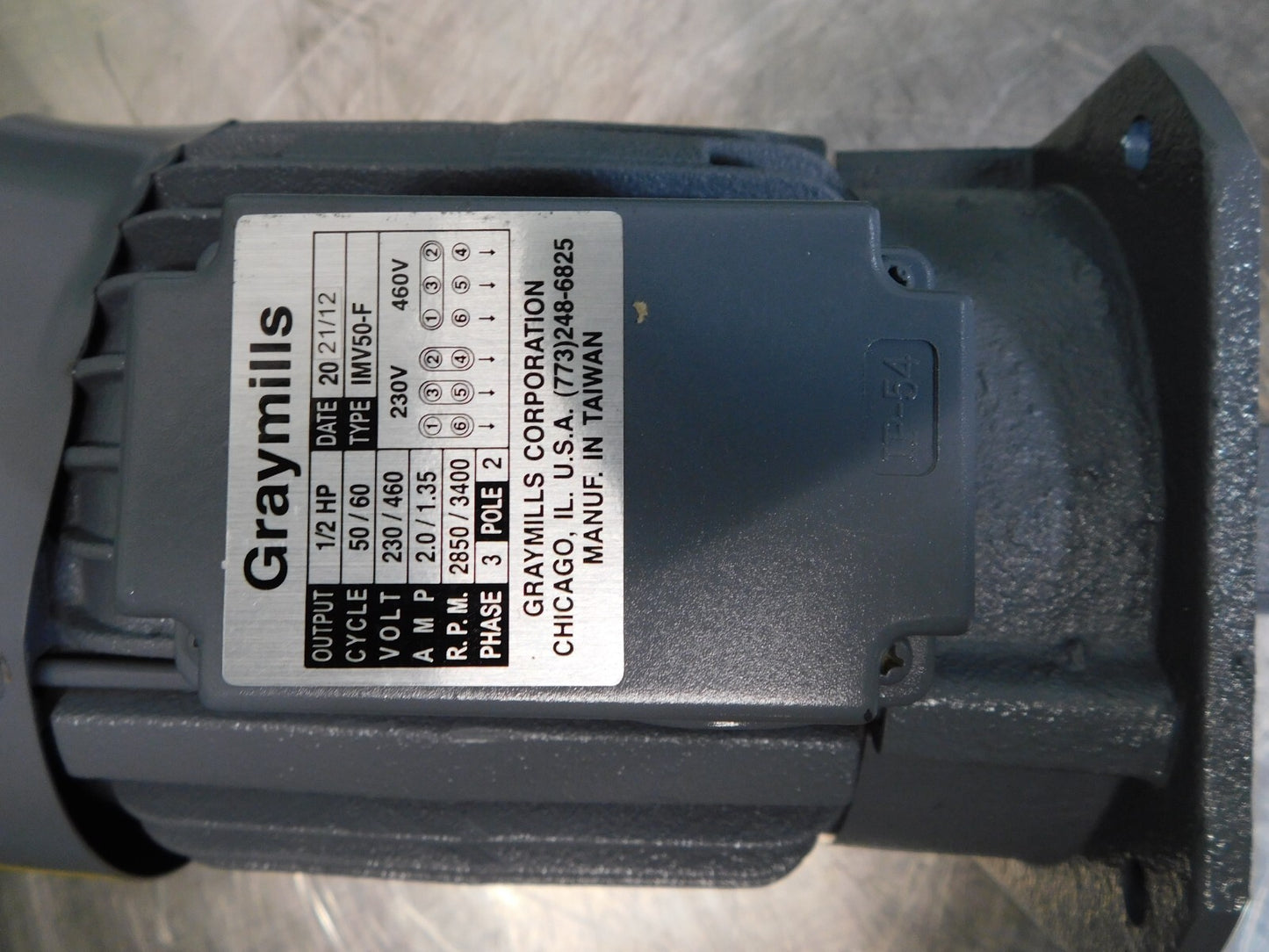 Graymills Immersion Machine Tool/Recirculating Pump IMV50-F PARTS/REPAIR