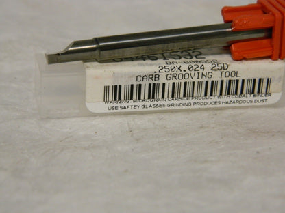 Internal Carbide Grooving Tool .250 x .024 25º BA-600552
