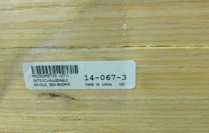 SPI Interchangeable Anvil Micrometer 800-900mm Range 0.01 mm Graduation 14-067-3
