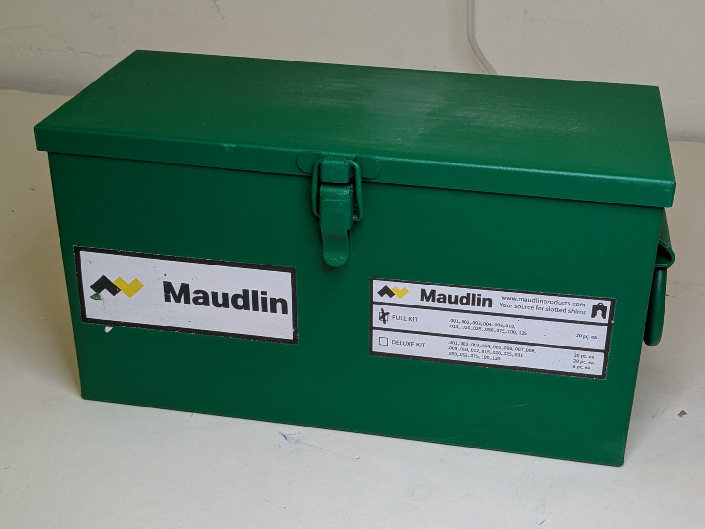 Maudlin 260 Pc. Slotted Shim Kit SS 5" x 5" x 0.001" - 0.125" Thickness MSD5-FK