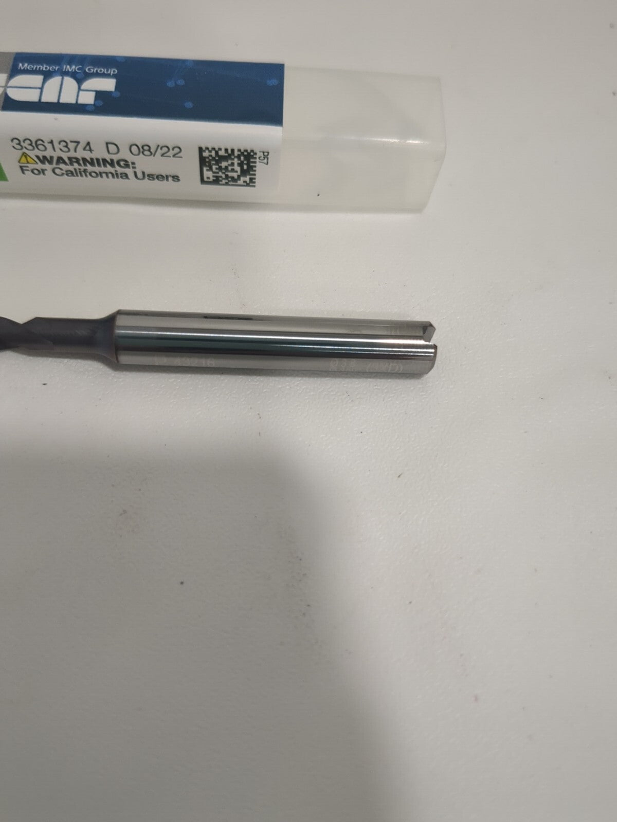 ISCAR Jobber Drill: 3.80 mm Dia, 140 deg Point, Solid Carbide 6154476