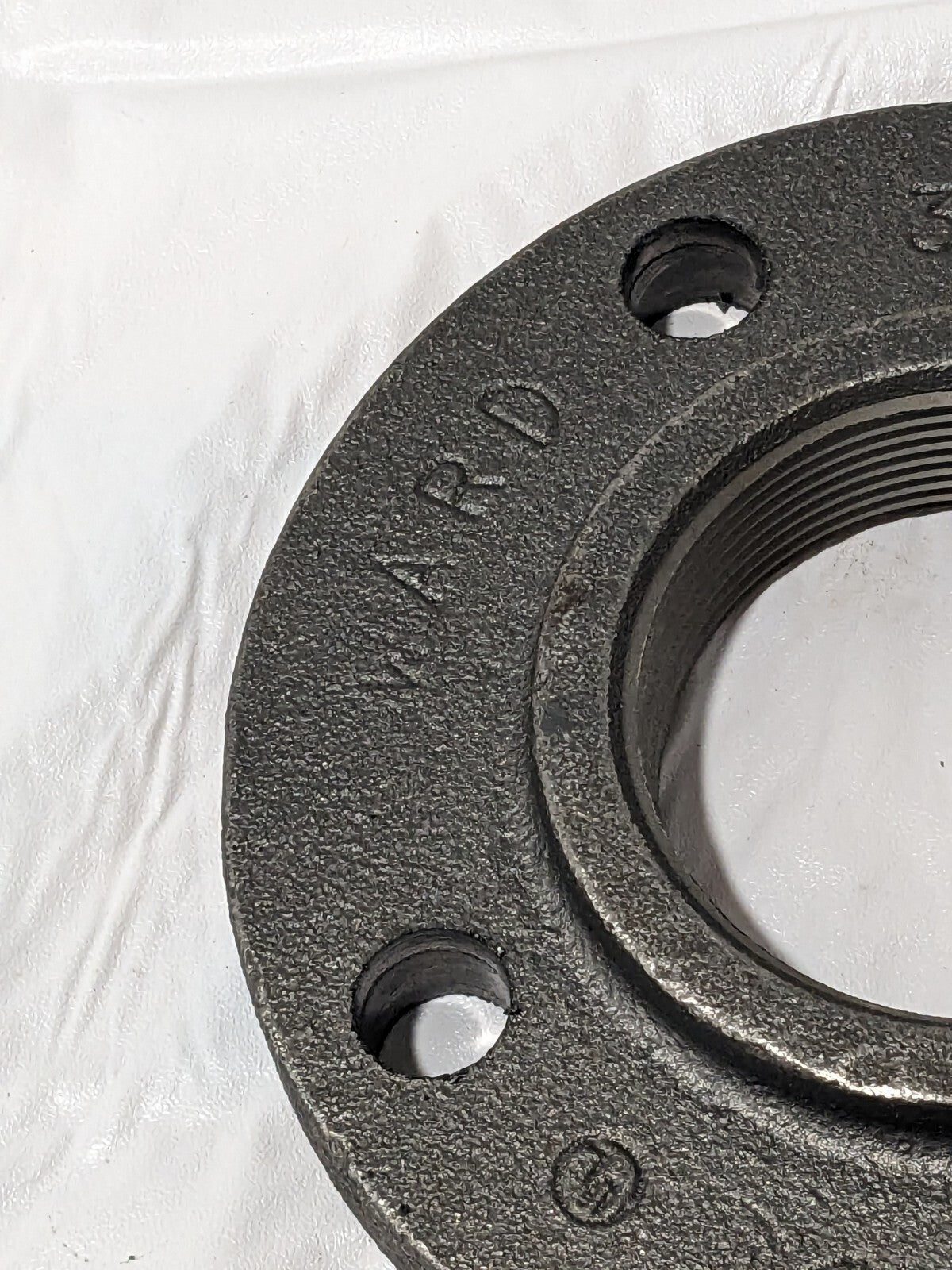 Ward Screwed Flange 3" x 7-1/2" Black Cast Iron Steam Companion FCICOF