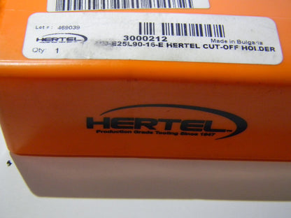 Hertel Indexable Grooving Cutoff Toolholder 25mm Max DOC  3000212