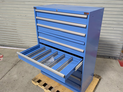 Lista Modular Storage Cabinet 10 Drawer 59 x 40 x 22 Steel Blue  SCRATCH N DENT