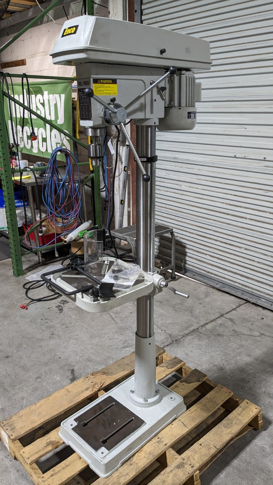 Enco Step Pulley Drill Press 20 Swing 4MT 3060 RPM Max 1.5 HP 115/230v Used