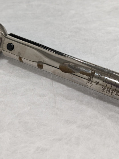 Utica Ratchet Head Torque Wrench TCI-150RA-3/8 USED
