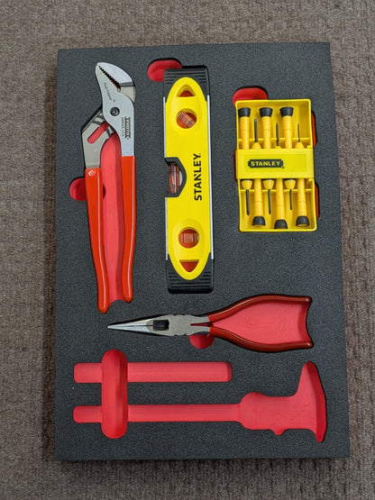 Proto 230 PC. Mixed Hand Tool Set w/ Foam Inserts SAE / Metric 3/8", 1/2" Drive