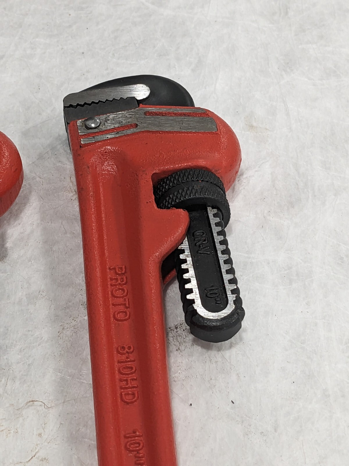 PROTO Straight Pipe Wrench: 10" OAL, Steel Qty 2 J810HD