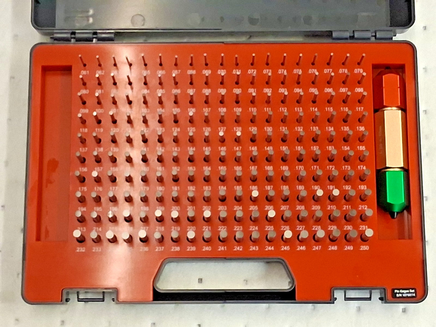 SPI Class ZZ Plug Gage Set 0.061 to 0.25" Range 190 Pcs 22-155-6
