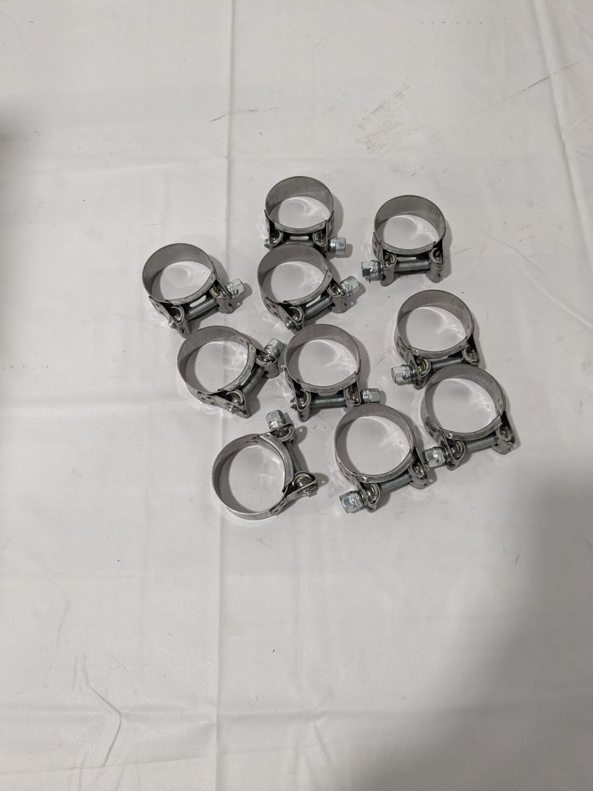 MIKALOR T-Bolt Hose Clamp: 1.58 to 1.69" Hose, 25/32" Wide Qty 10 3019