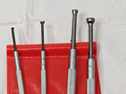 SPI 4 Piece Half-Ball Small Hole Gage Set 1/8" to 1/2" Range 30-425-3