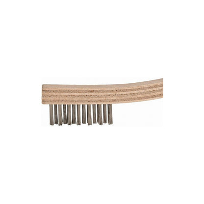 Weiler Scratch Brush: 3 Row, 7 Column, Steel Pack of 36 98468
