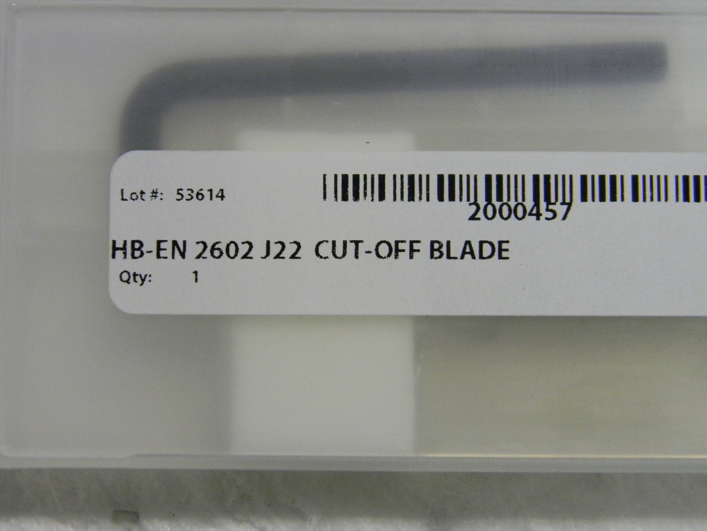 Hertel indexable Cutoff  blade HB-EN 2602 J22 2000457