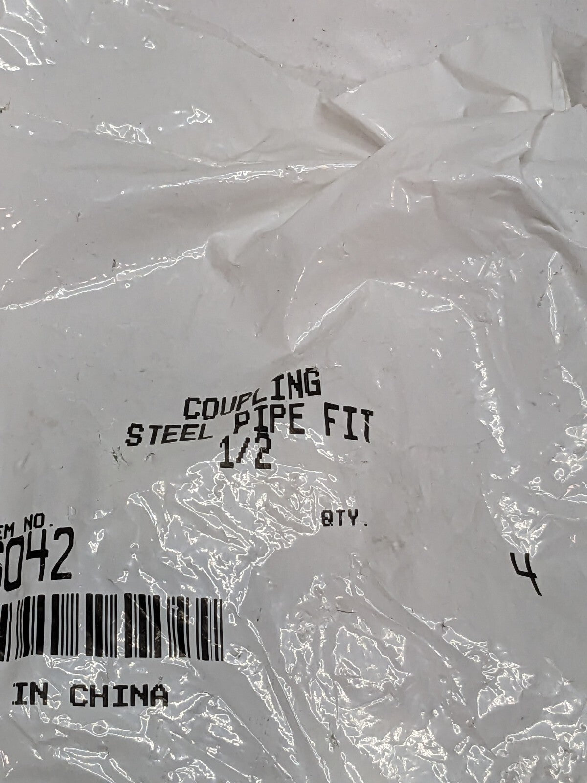 BRENNAN Industrial Pipe Coupling: 1/2 x 1/2 Female, FNPT x FNPT Qty 4 BD-16042