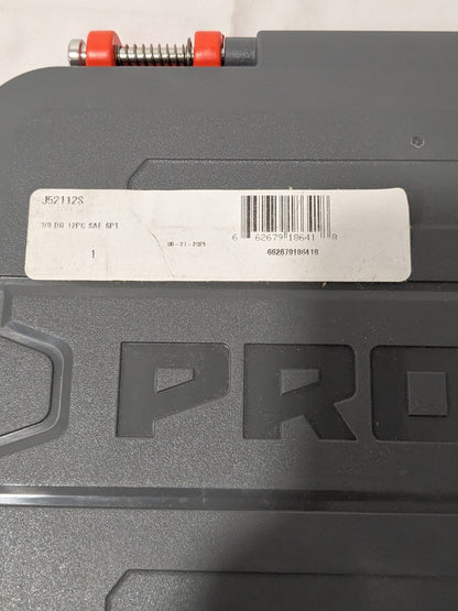 Proto Socket Set: Standard, 12 Pc, 3/8" Drive, 3/8 to 7/8" J52112S