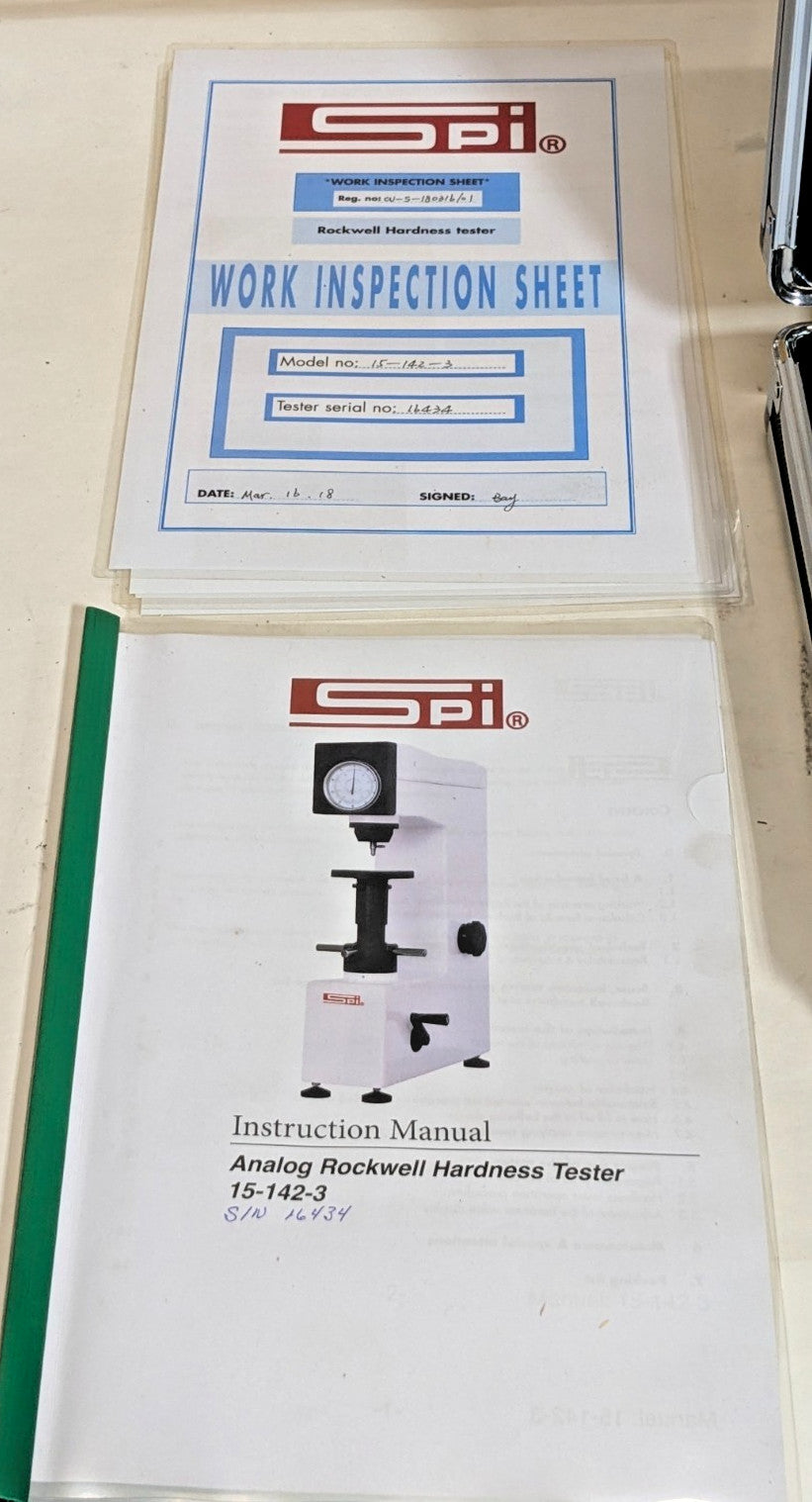 SPI Analog Rockwell Hardness Tester CV600A  A B C F    15-142-3