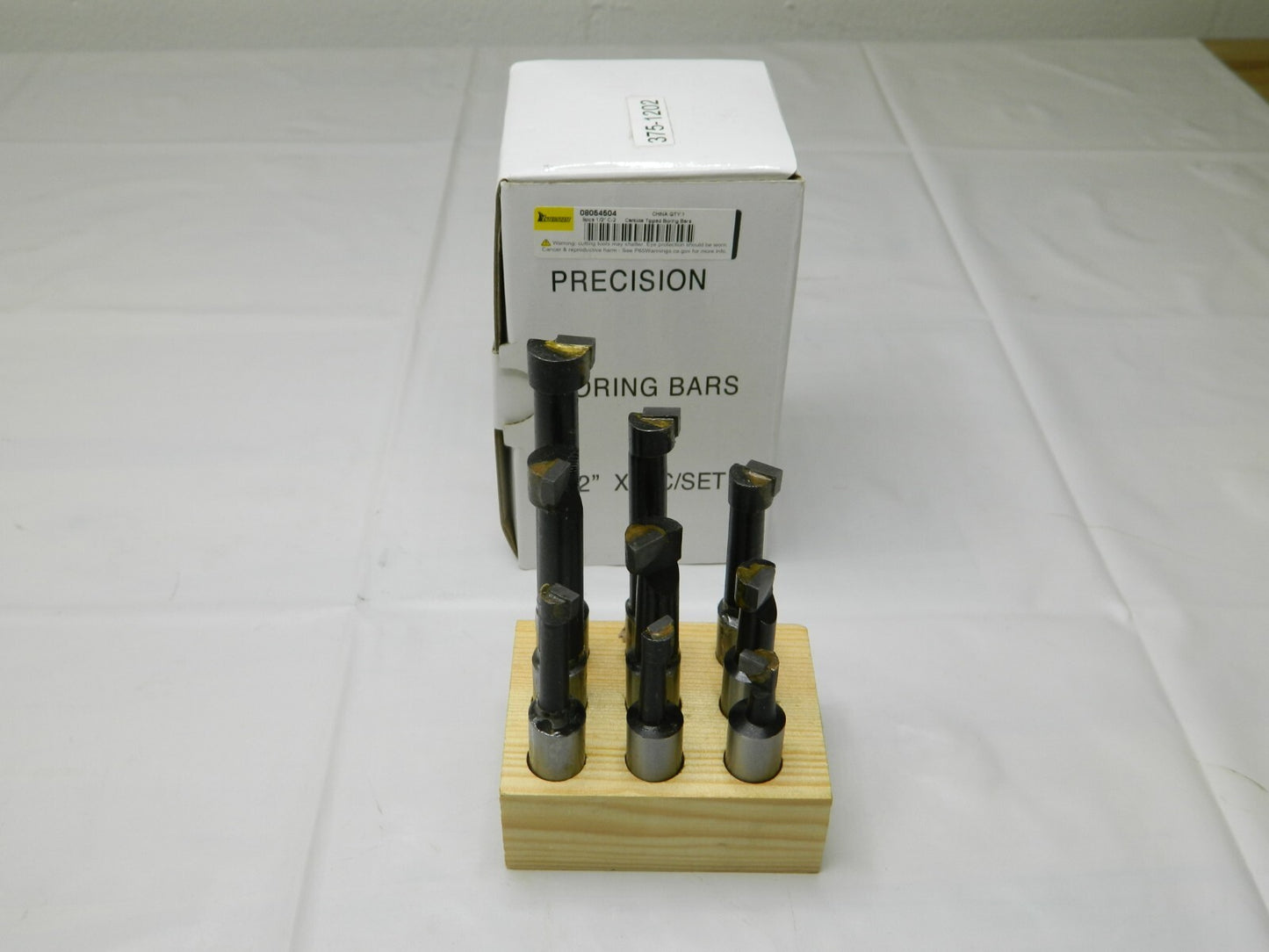 Interstate 9 Pc Boring Bar Set 5/16"-9/16 Min Diam 3/4"-3 Max Depth 08054504
