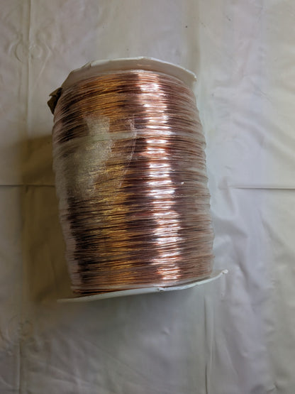 Copper Bus Bar Wire, 16 Gage, 0.0508 Diam x 1,890' L, Bare UAXV16 DAMAGED SPOOL