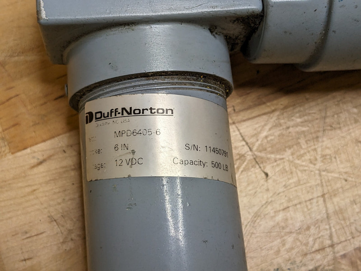 Duff Norton Electromechanical Linear Actuator 6" Stroke 12VDC Parts / Repair