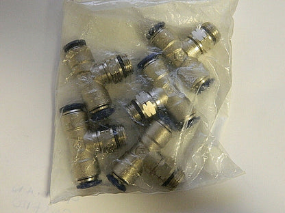 JP  3/8" Outside Diam 1/4 Universal Push to Connect Male Swivel Branch Tee
