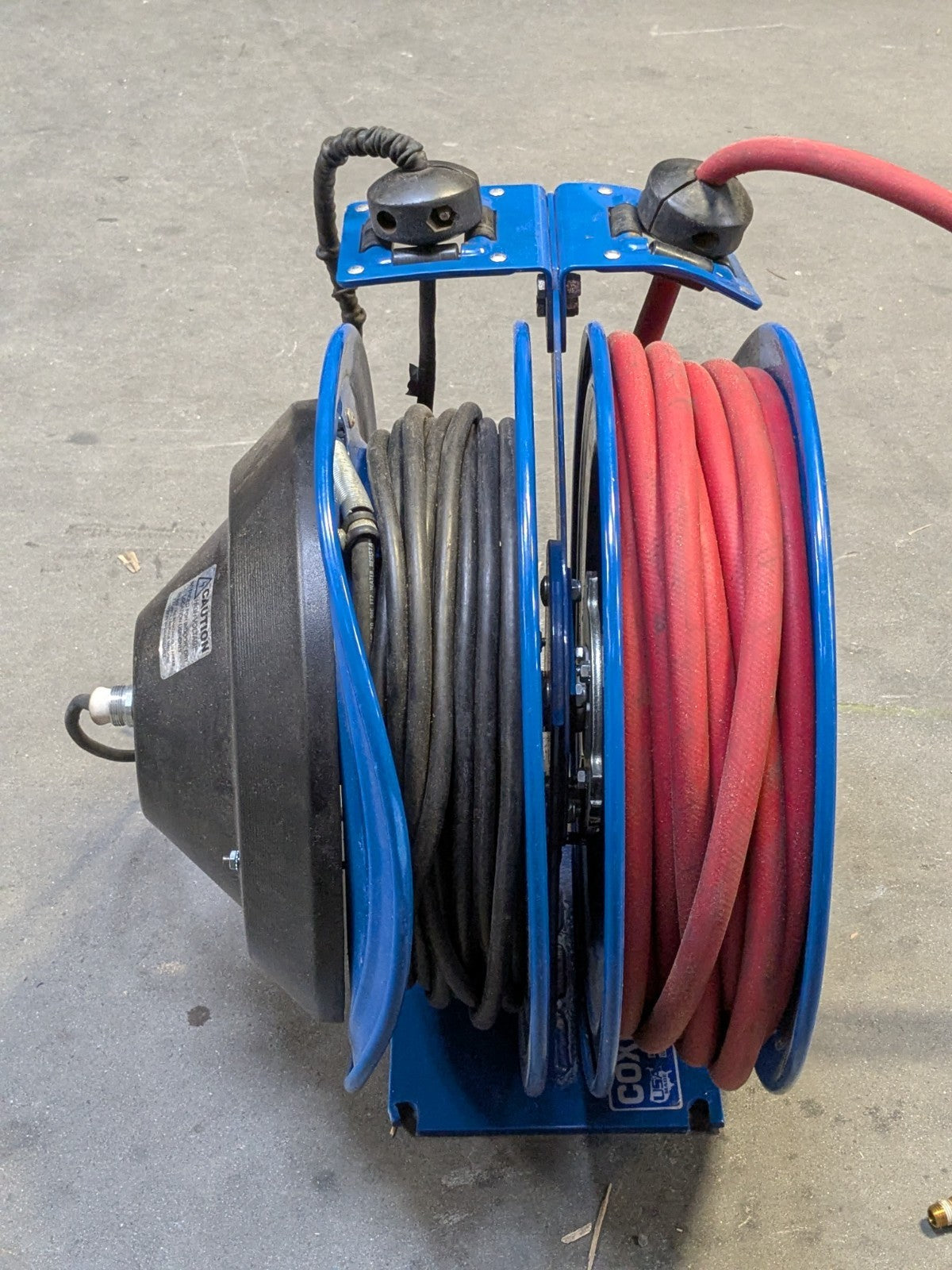 CoxReels Spring Return Combo Air Hose / Power Cord Reel 50 FT. Parts / Repair