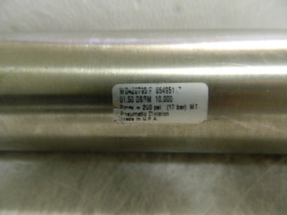 Schrader 1.5" Bore x 10" Stroke Non-Repair Magnetic Cylinder 1.50DSRM1