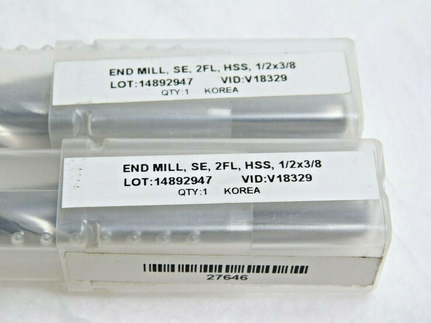 Square End Mills HSS 1/2" x 13/16" LOC x 3/8" SD x 2-1/2" OA