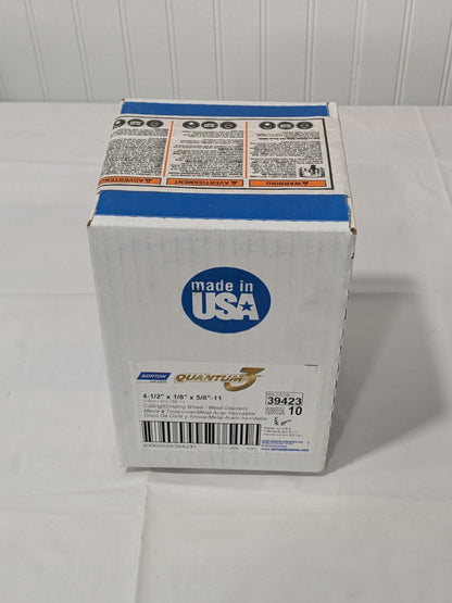 Norton Depressed-Center Wheel: Type 27, 4-1/2" x 1/8" Box of 10 66252839423